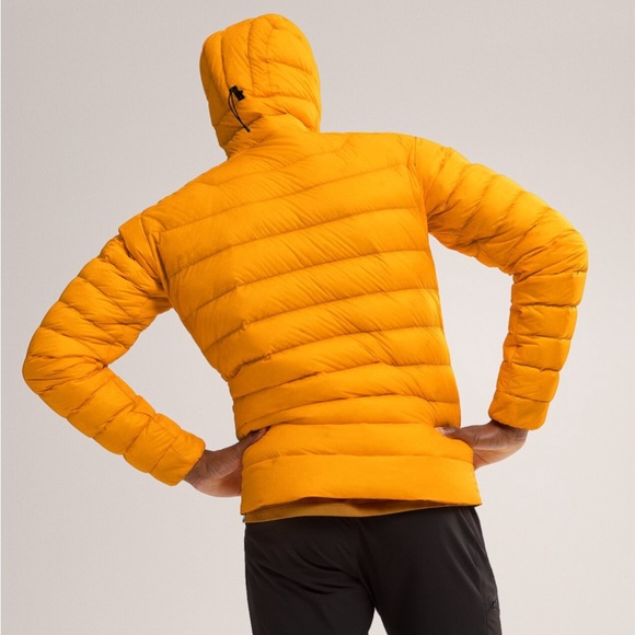 Arc’teryx • Lightweight Cerium Hoodie Size Extra Large Edziza Yellow Orange - Picture 10 of 16